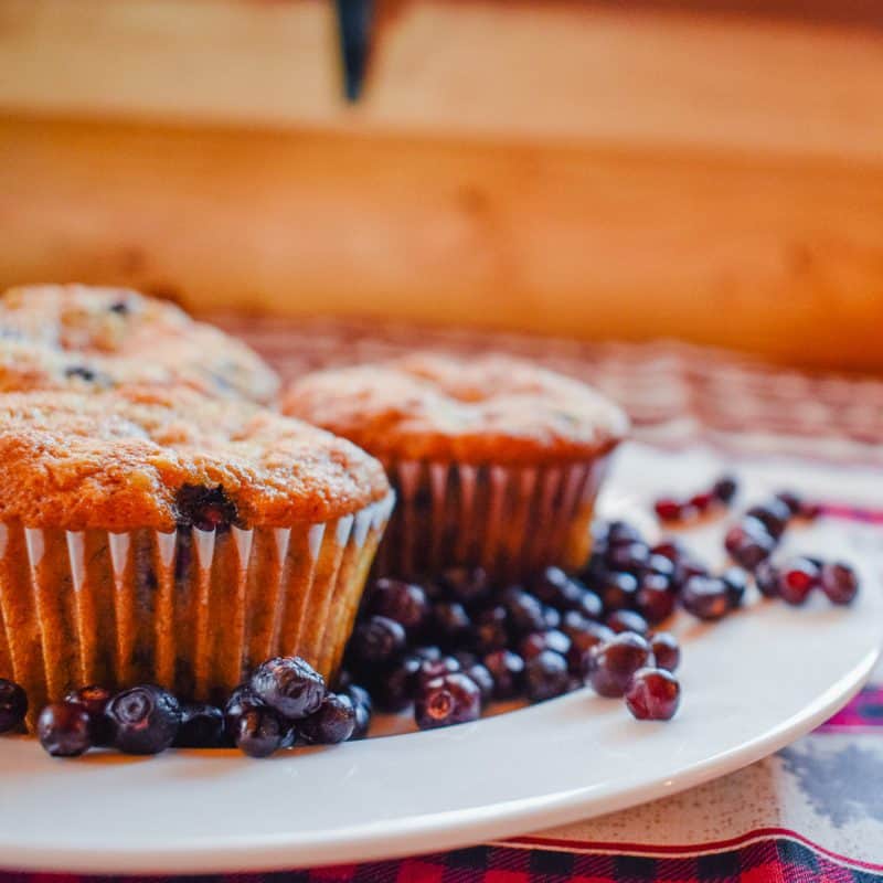 Huckleberry Banana Muffins Recipe