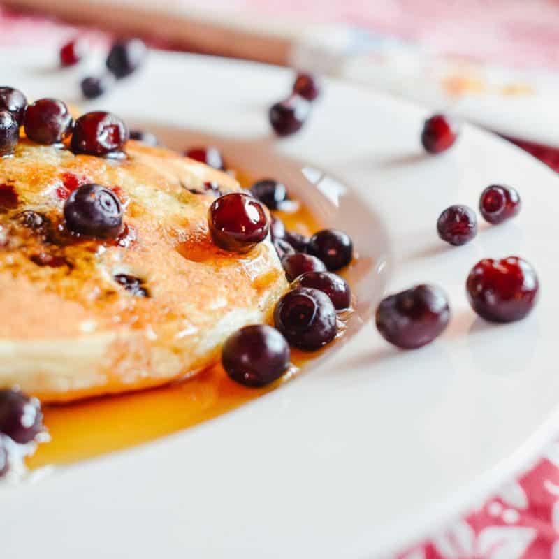 Huckleberry Pancakes Recipe