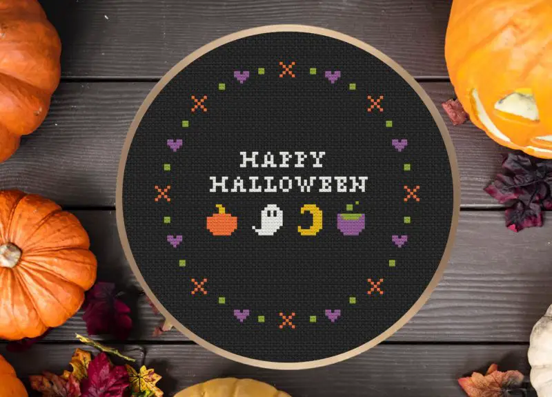 Halloween Counted Cross Stitch Pattern