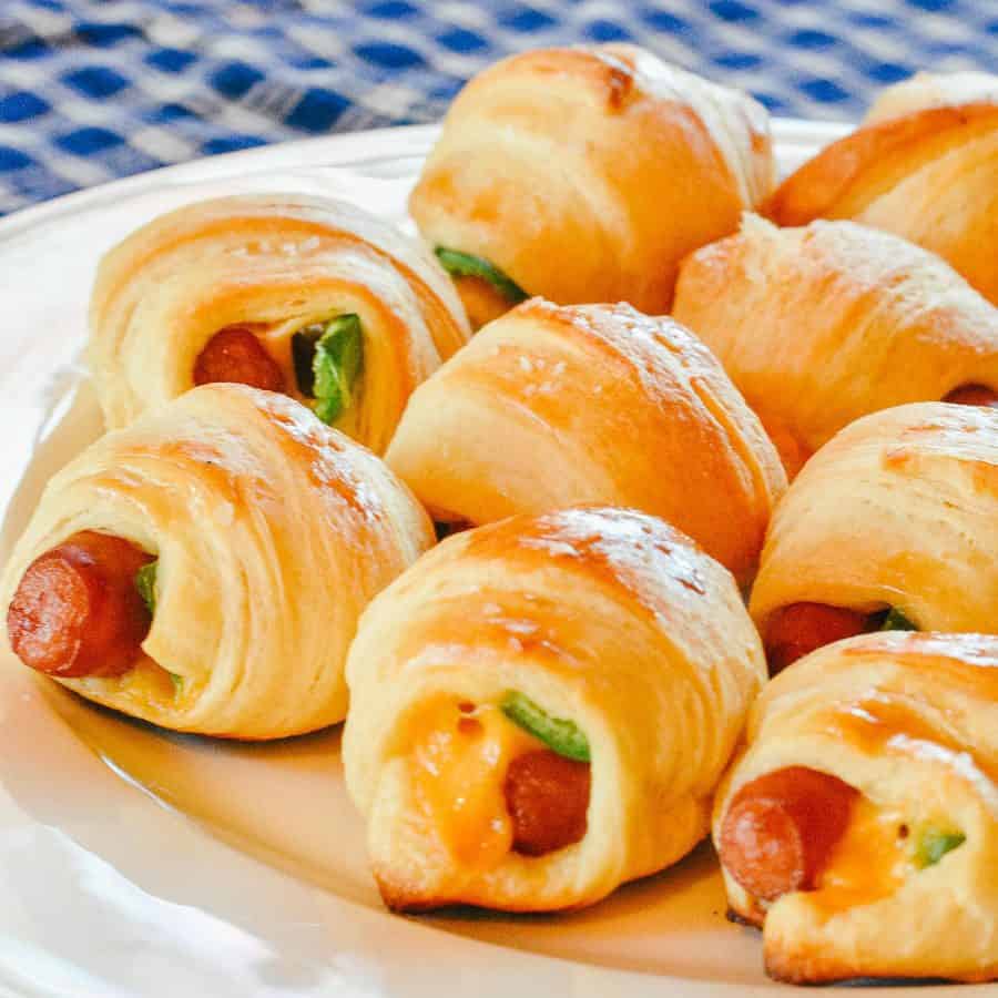 Pigs in a Blanket with Cheese and Jalapeno