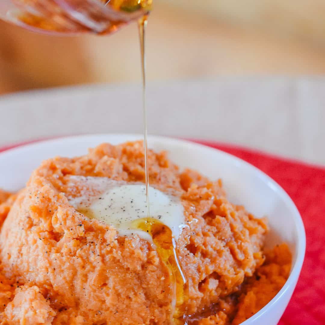 Easy Maple Mashed Sweet Potatoes