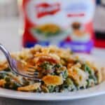 crockpot green bean casserole with bacon