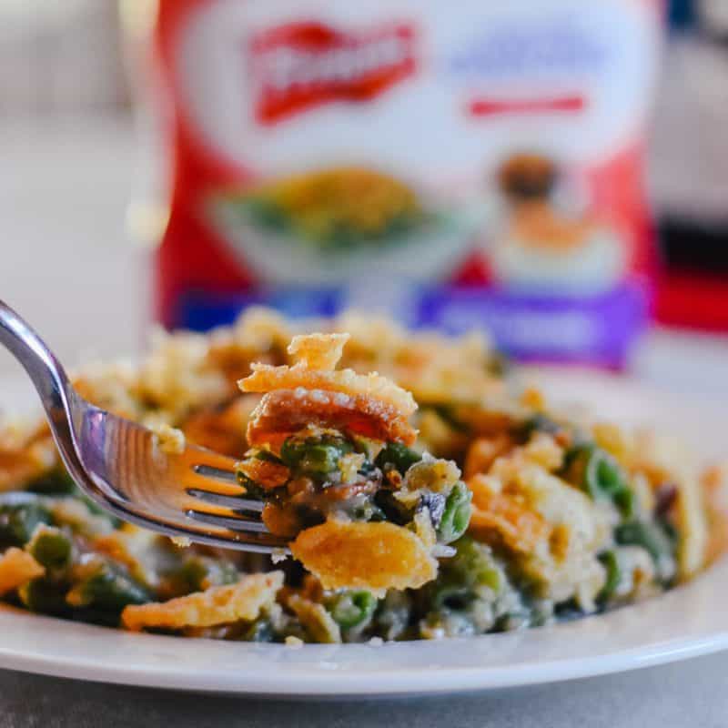 Crockpot Green Bean Casserole with Bacon