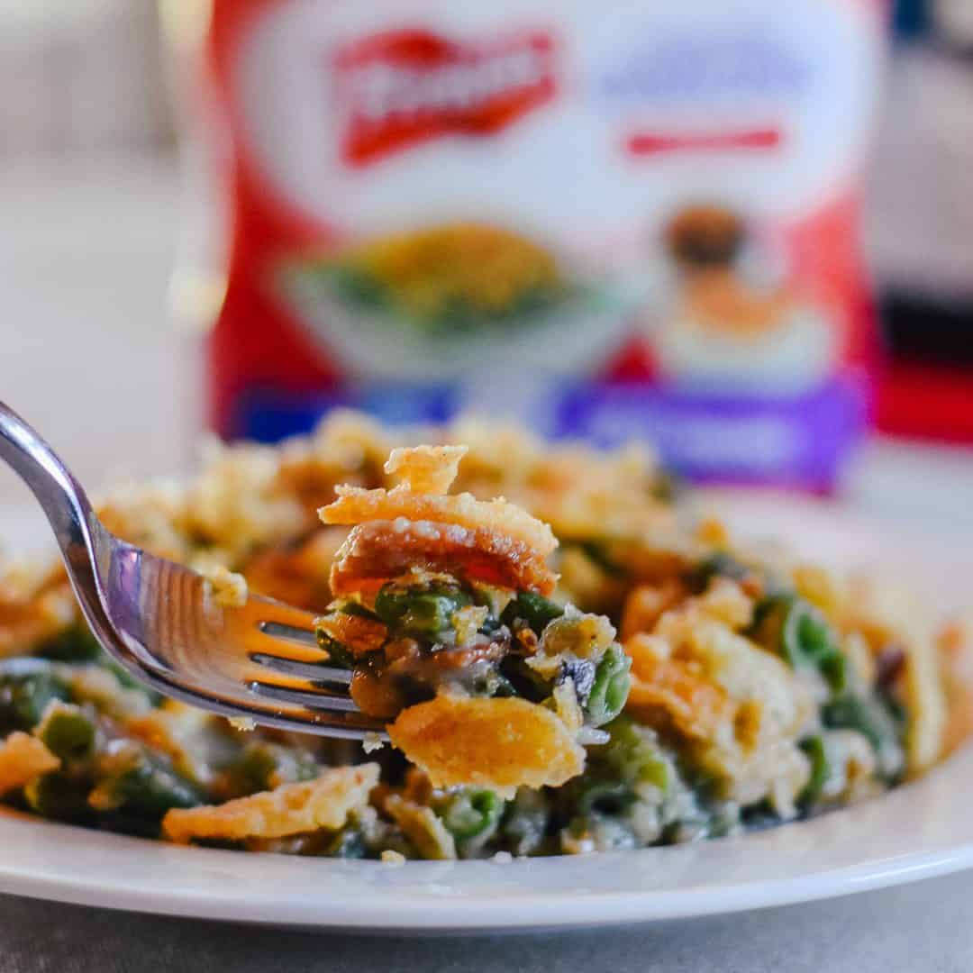 crockpot green bean casserole with bacon