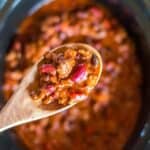 easy slow cooker beef chili