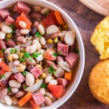 Slow Cooker Ham and Bean Soup-image