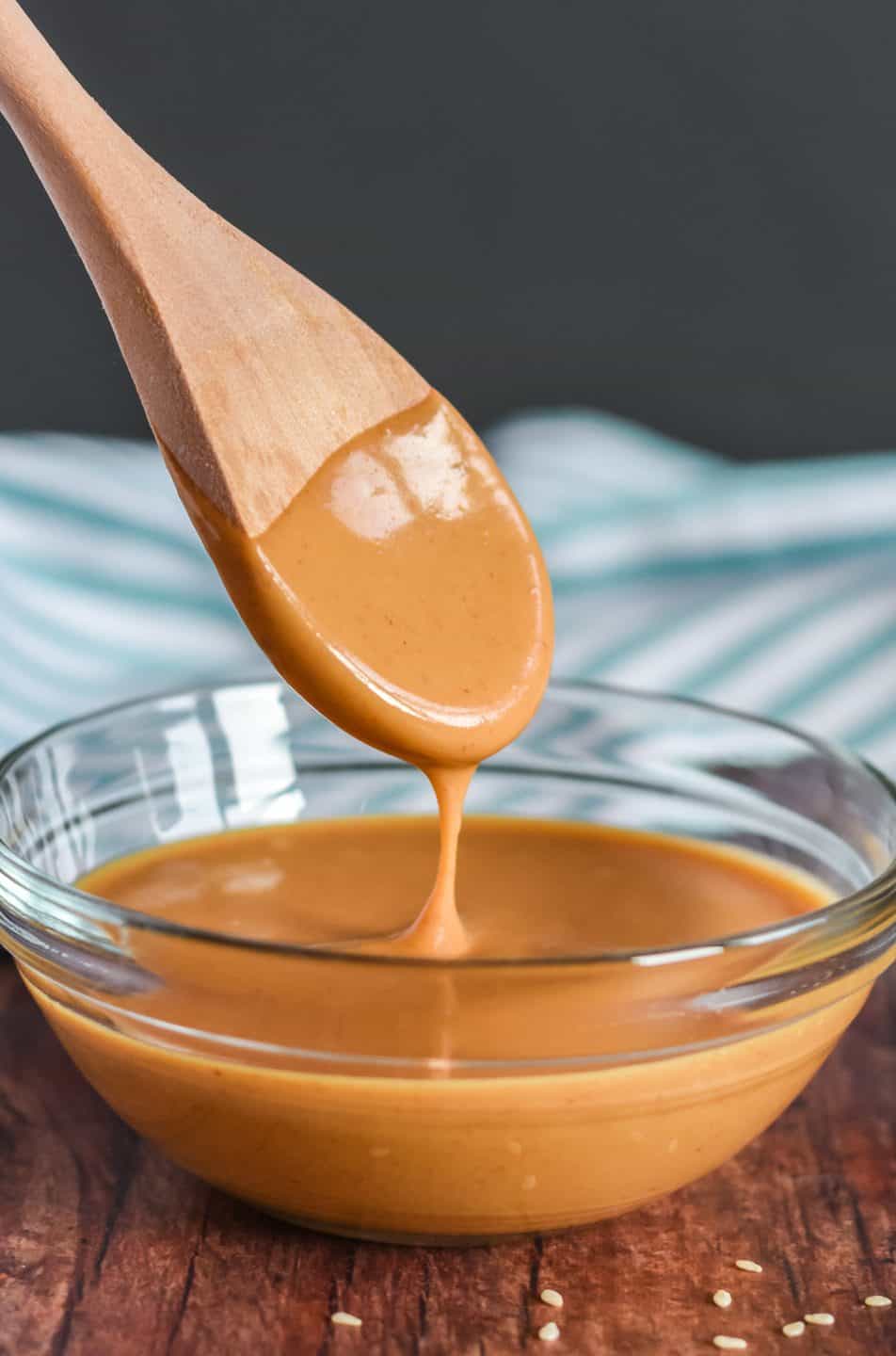 Peanut dipping sauce easy 2 step recipe only 6 ingredients 