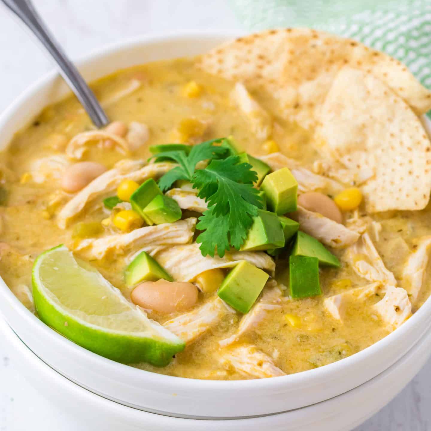 Easy White Chicken Chili | 30 Minute Dinner Recipe