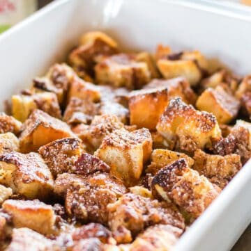 Simple Pecan French Toast Casserole with Brown Sugar Topping