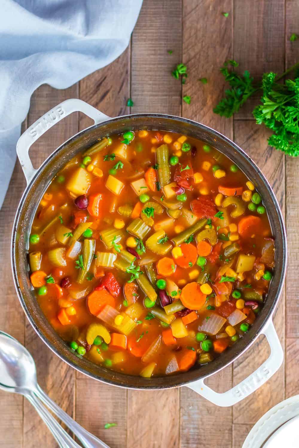 Easy Homemade Vegetable Soup | Healthy, Hearty, Simple Recipe