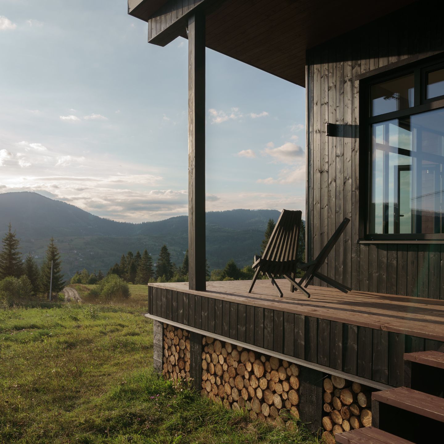 cabin in the mountains